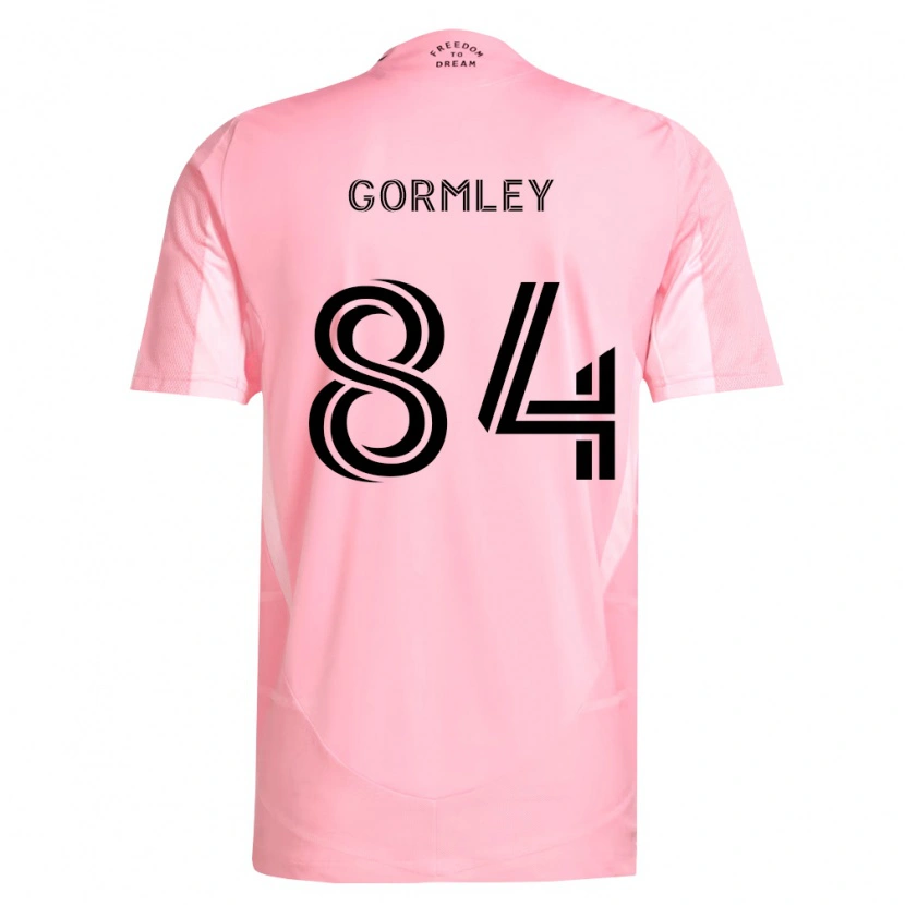Danxen Hombre Camiseta Sean Gormley #84 Rosa Negro 1ª Equipación 2026/27 La Camisa