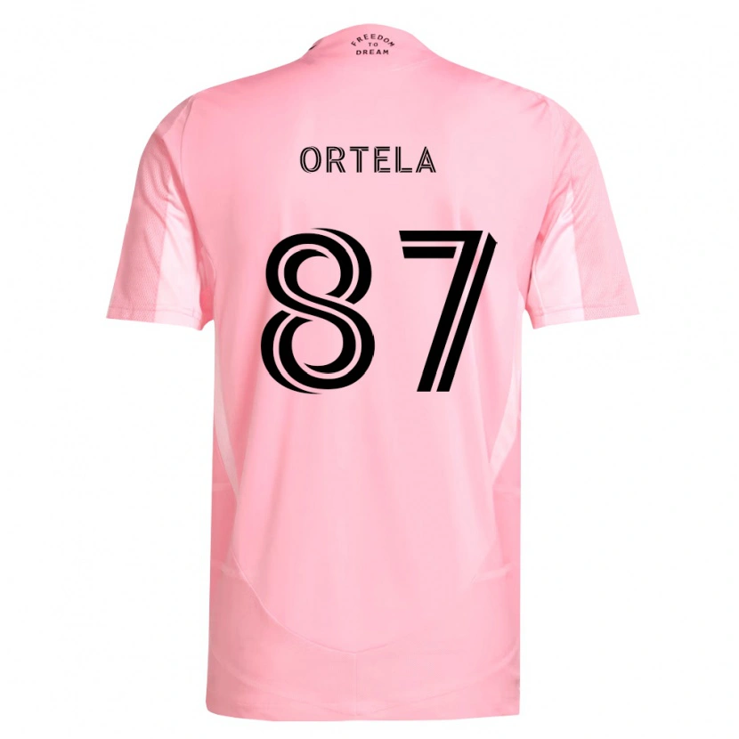 Danxen Hombre Camiseta Jerremy Ortela #87 Rosa Negro 1ª Equipación 2026/27 La Camisa