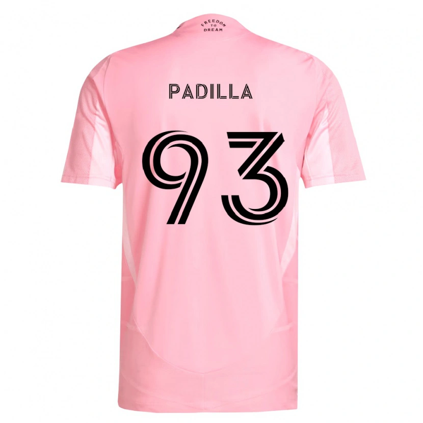 Danxen Hombre Camiseta Leandro Padilla #93 Rosa Negro 1ª Equipación 2026/27 La Camisa