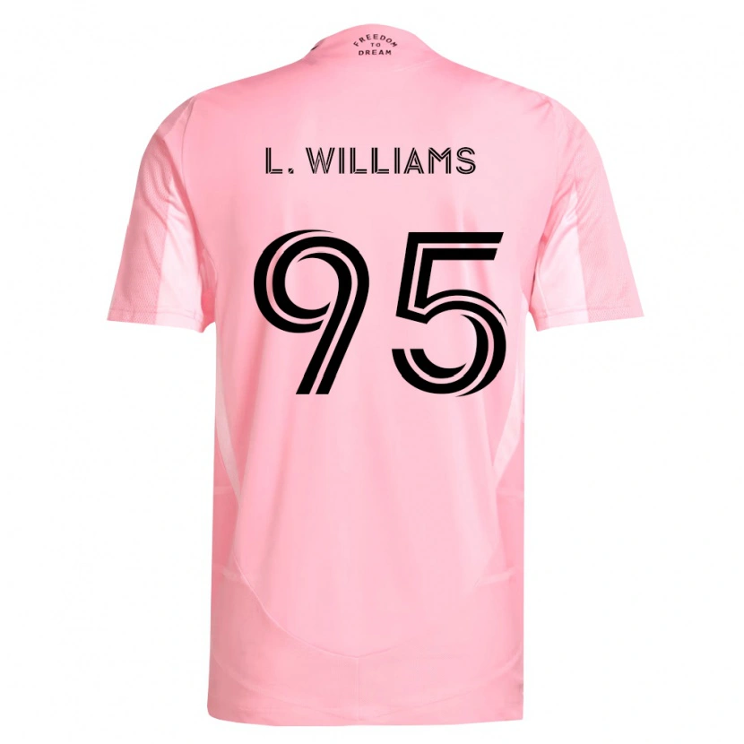 Danxen Hombre Camiseta Levi Williams #95 Rosa Negro 1ª Equipación 2026/27 La Camisa