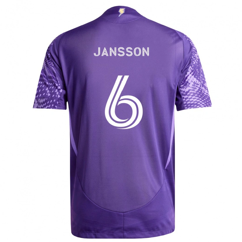 Danxen Hombre Camiseta Robin Jansson #6 Morado Blanco 1ª Equipación 2026/27 La Camisa