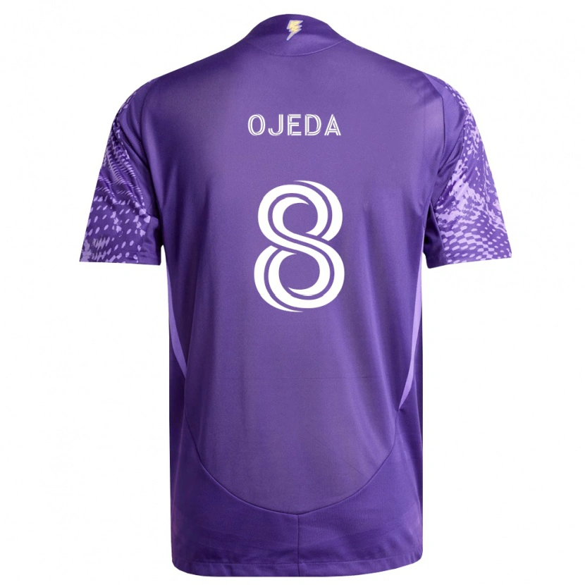 Danxen Hombre Camiseta Braian Ojeda #8 Morado Blanco 1ª Equipación 2026/27 La Camisa