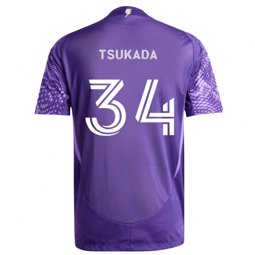Danxen Hombre Camiseta Yutaro Tsukada #34 Morado Blanco 1ª Equipación 2026/27 La Camisa