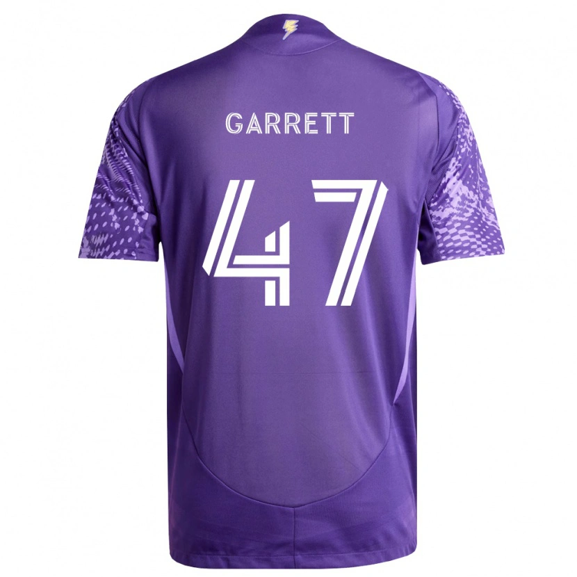 Danxen Hombre Camiseta Ian Garrett #47 Morado Blanco 1ª Equipación 2026/27 La Camisa