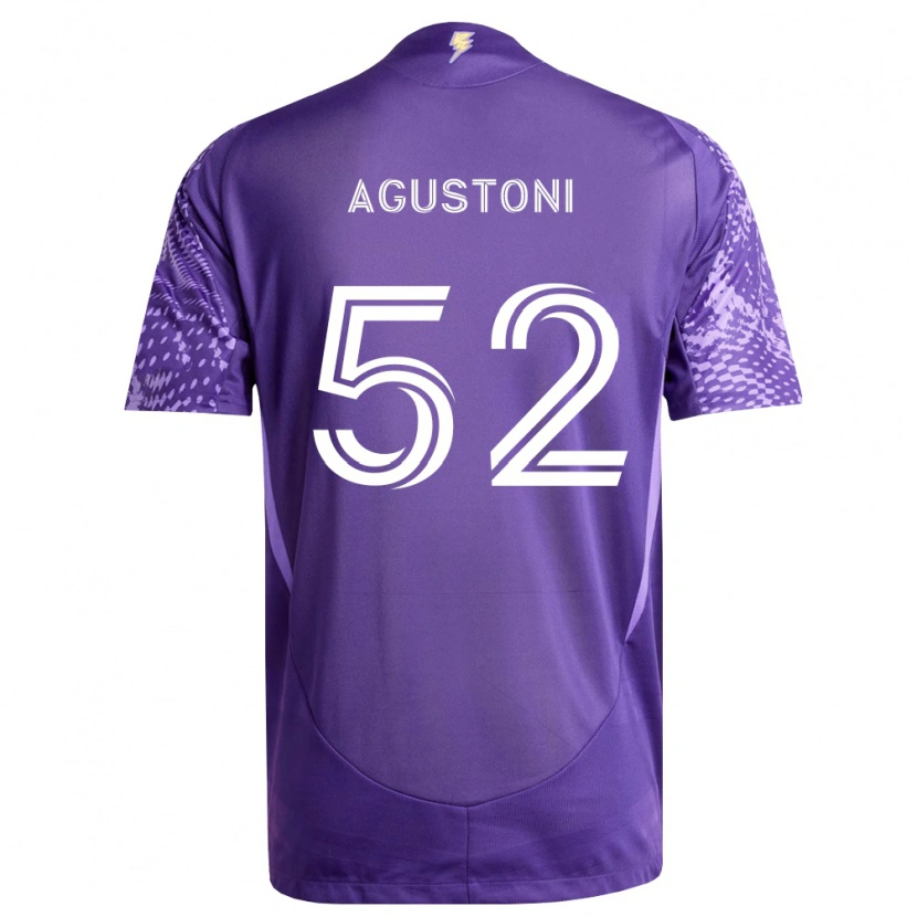 Danxen Hombre Camiseta Gonzalo Agustoni #52 Morado Blanco 1ª Equipación 2026/27 La Camisa