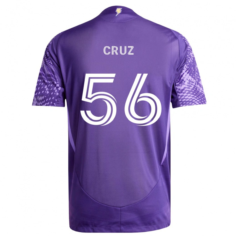 Danxen Hombre Camiseta Pedro Cruz #56 Morado Blanco 1ª Equipación 2026/27 La Camisa