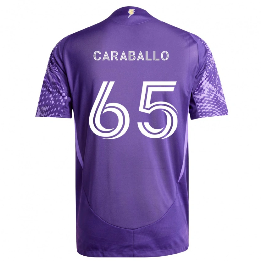 Danxen Hombre Camiseta Gustavo Caraballo #65 Morado Blanco 1ª Equipación 2026/27 La Camisa