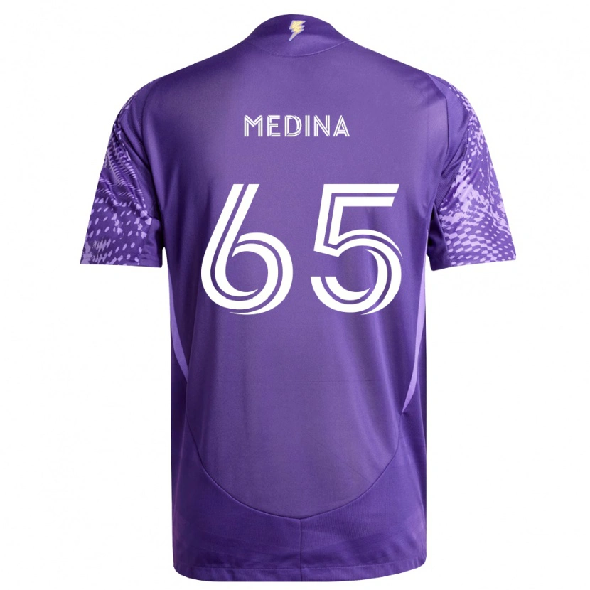 Danxen Hombre Camiseta Cristian Medina #65 Morado Blanco 1ª Equipación 2026/27 La Camisa