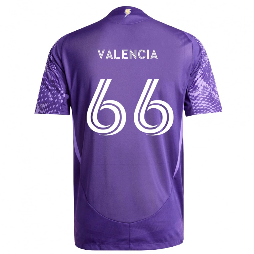 Danxen Hombre Camiseta Yeiler Valencia #66 Morado Blanco 1ª Equipación 2026/27 La Camisa