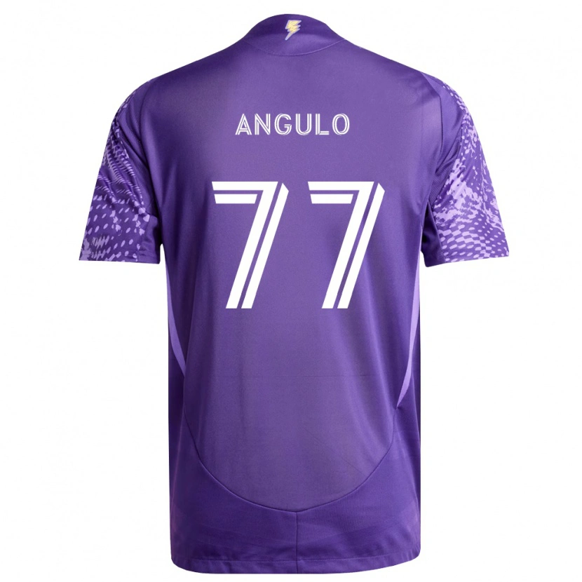 Danxen Hombre Camiseta Iván Angulo #77 Morado Blanco 1ª Equipación 2026/27 La Camisa