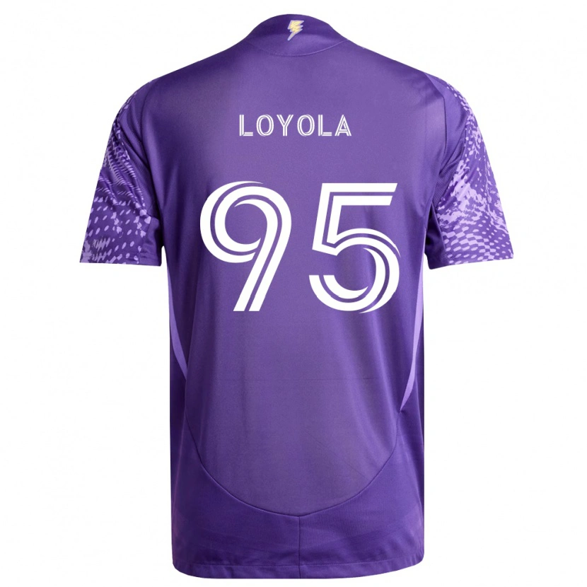 Danxen Hombre Camiseta Favian Loyola #95 Morado Blanco 1ª Equipación 2026/27 La Camisa