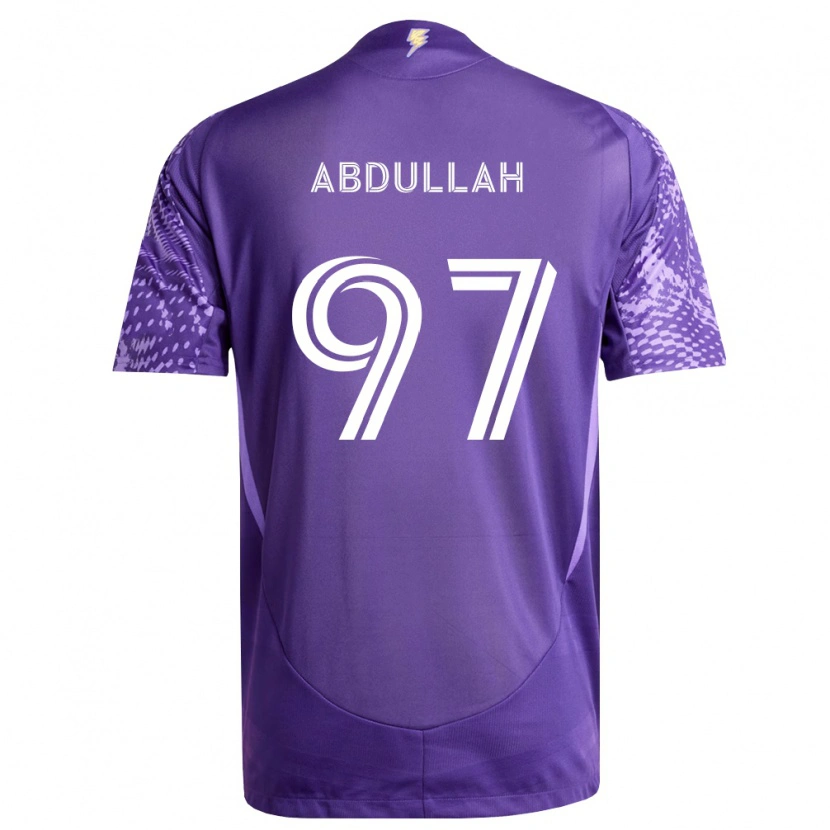 Danxen Hombre Camiseta Majed Abdullah #97 Morado Blanco 1ª Equipación 2026/27 La Camisa