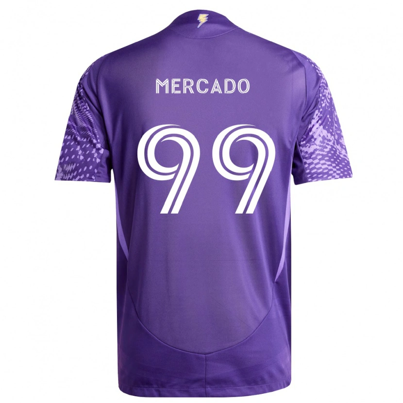 Danxen Hombre Camiseta Carlos Mercado #99 Morado Blanco 1ª Equipación 2026/27 La Camisa
