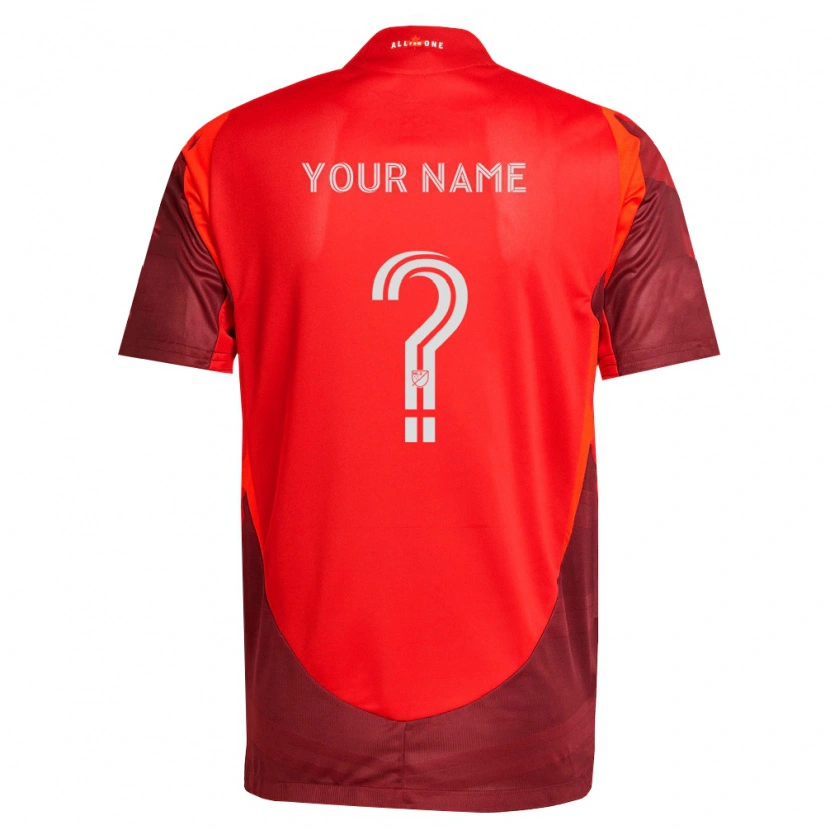 Danxen Hombre Camiseta Su Nombre #0 Rojo Borgoña 1ª Equipación 2026/27 La Camisa
