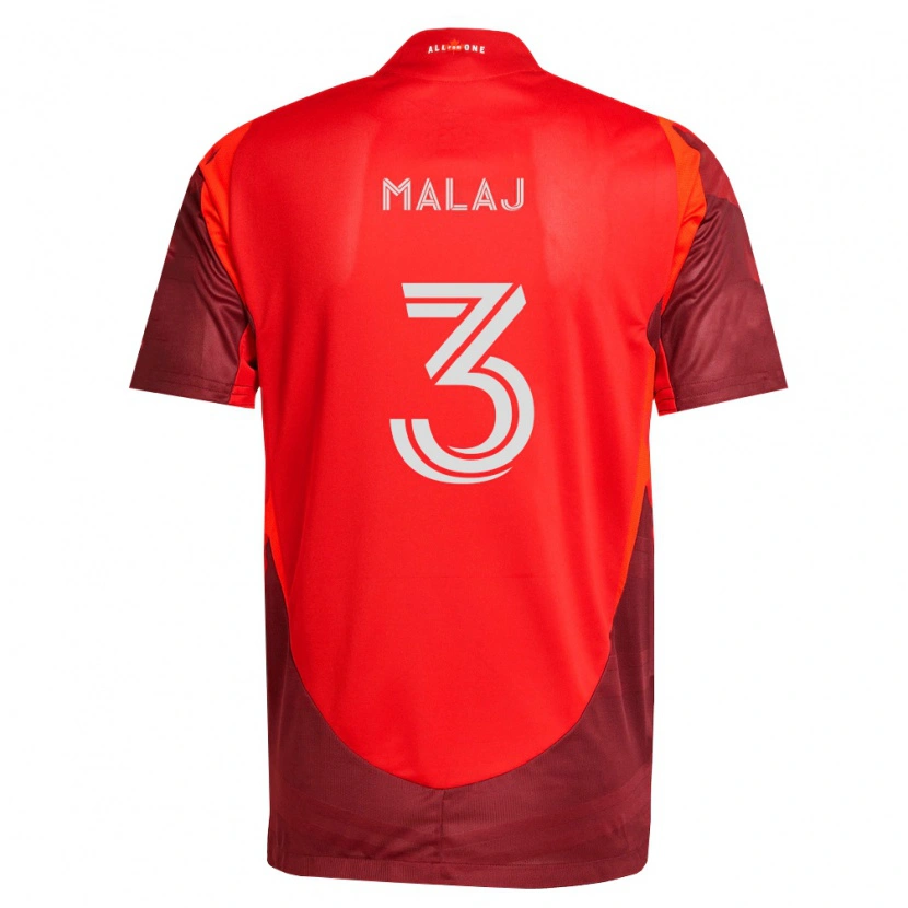 Danxen Hombre Camiseta Albert Malaj #3 Rojo Borgoña 1ª Equipación 2026/27 La Camisa