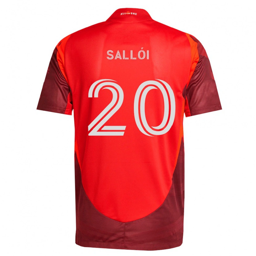 Danxen Hombre Camiseta Dániel Sallói #20 Rojo Borgoña 1ª Equipación 2026/27 La Camisa