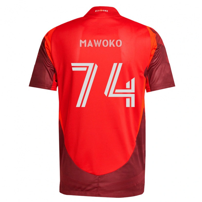 Danxen Hombre Camiseta Kundai Mawoko #74 Rojo Borgoña 1ª Equipación 2026/27 La Camisa