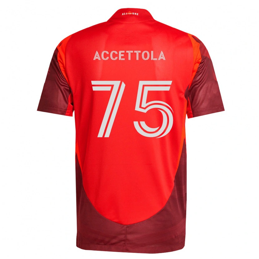 Danxen Hombre Camiseta Luca Accettola #75 Rojo Borgoña 1ª Equipación 2026/27 La Camisa