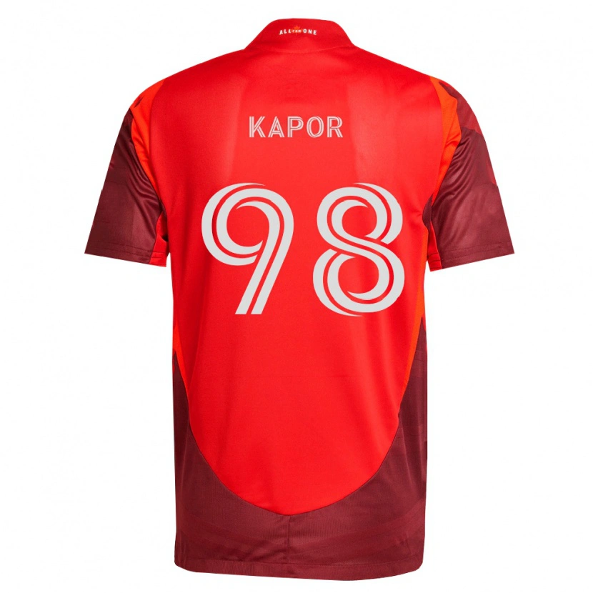 Danxen Hombre Camiseta Stefan Kapor #98 Rojo Borgoña 1ª Equipación 2026/27 La Camisa