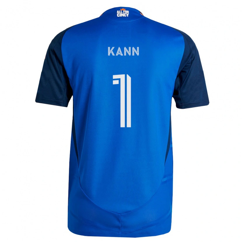 Danxen Hombre Camiseta Alec Kann #1 Azul Real Naranja 1ª Equipación 2026/27 La Camisa