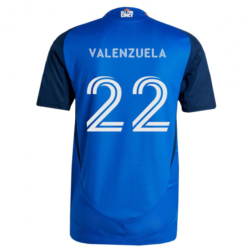 Danxen Hombre Camiseta Gerardo Valenzuela #22 Azul Real Naranja 1ª Equipación 2026/27 La Camisa