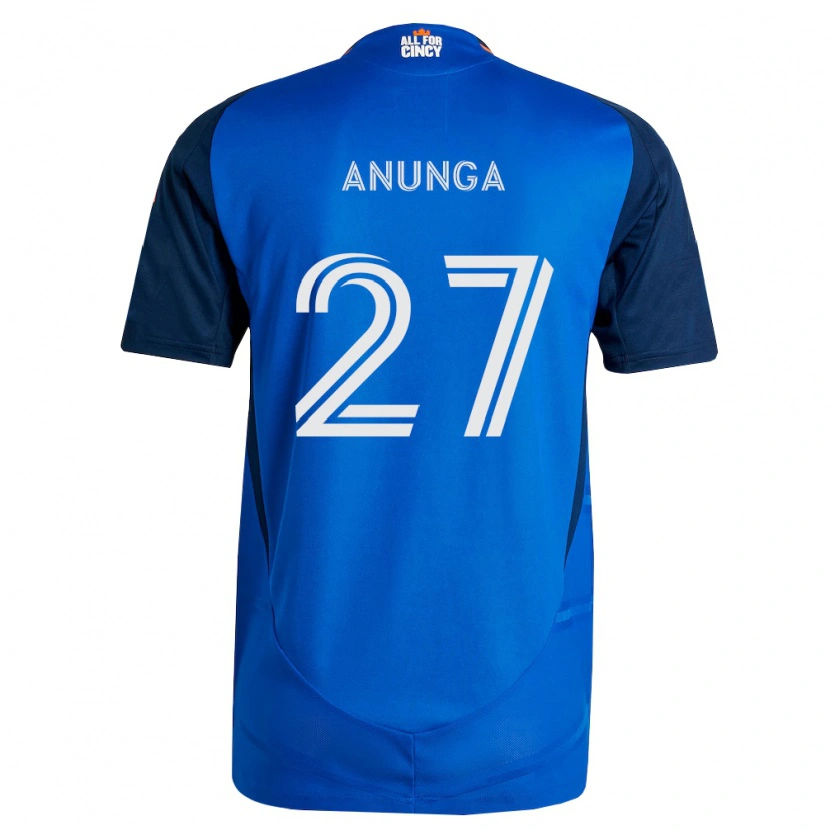 Danxen Hombre Camiseta Tah Anunga #27 Azul Real Naranja 1ª Equipación 2026/27 La Camisa