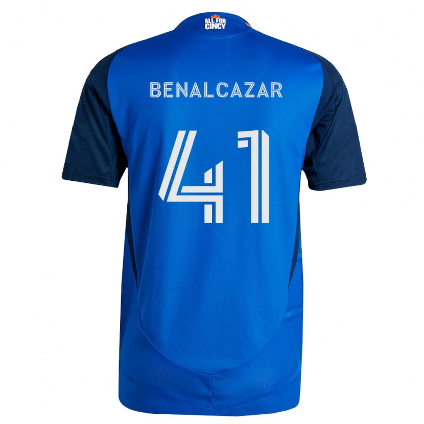 Danxen Hombre Camiseta Nico Benalcázar #41 Azul Real Naranja 1ª Equipación 2026/27 La Camisa