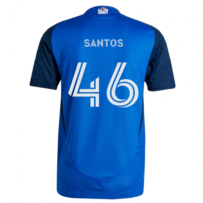 Danxen Hombre Camiseta Guilherme Santos #46 Azul Real Naranja 1ª Equipación 2026/27 La Camisa