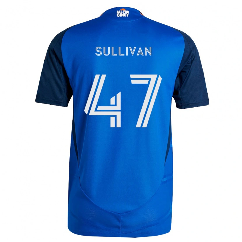 Danxen Hombre Camiseta Michael Sullivan #47 Azul Real Naranja 1ª Equipación 2026/27 La Camisa