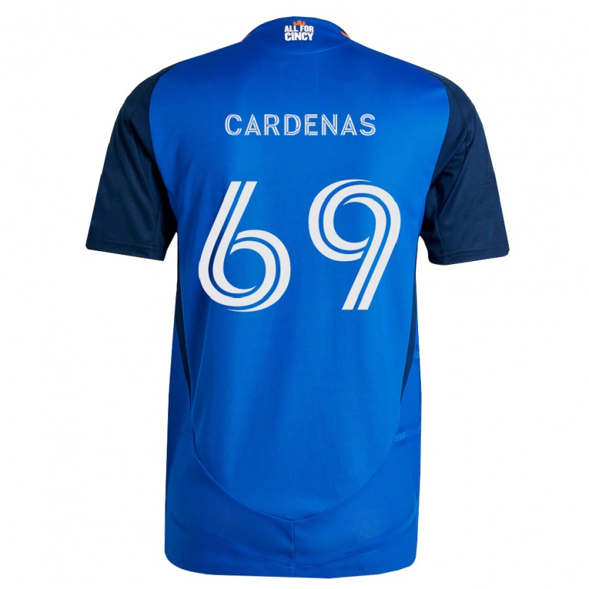 Danxen Hombre Camiseta Jared Cardenas #69 Azul Real Naranja 1ª Equipación 2026/27 La Camisa