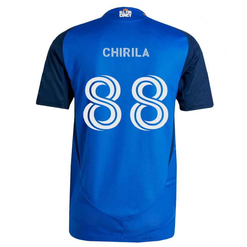 Danxen Hombre Camiseta Andrei Chirilă #88 Azul Real Naranja 1ª Equipación 2026/27 La Camisa