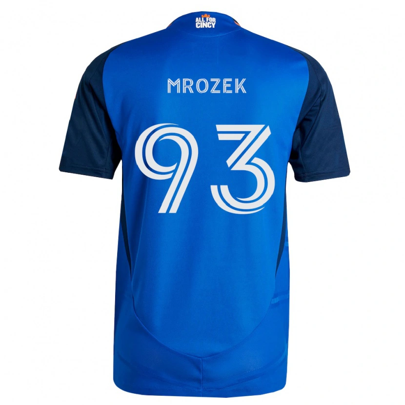 Danxen Hombre Camiseta Fabian Mrozek #93 Azul Real Naranja 1ª Equipación 2026/27 La Camisa