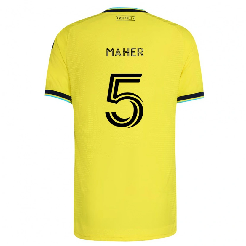 Danxen Hombre Camiseta Jack Maher #5 Amarillo Brillante Azul Marino 1ª Equipación 2026/27 La Camisa