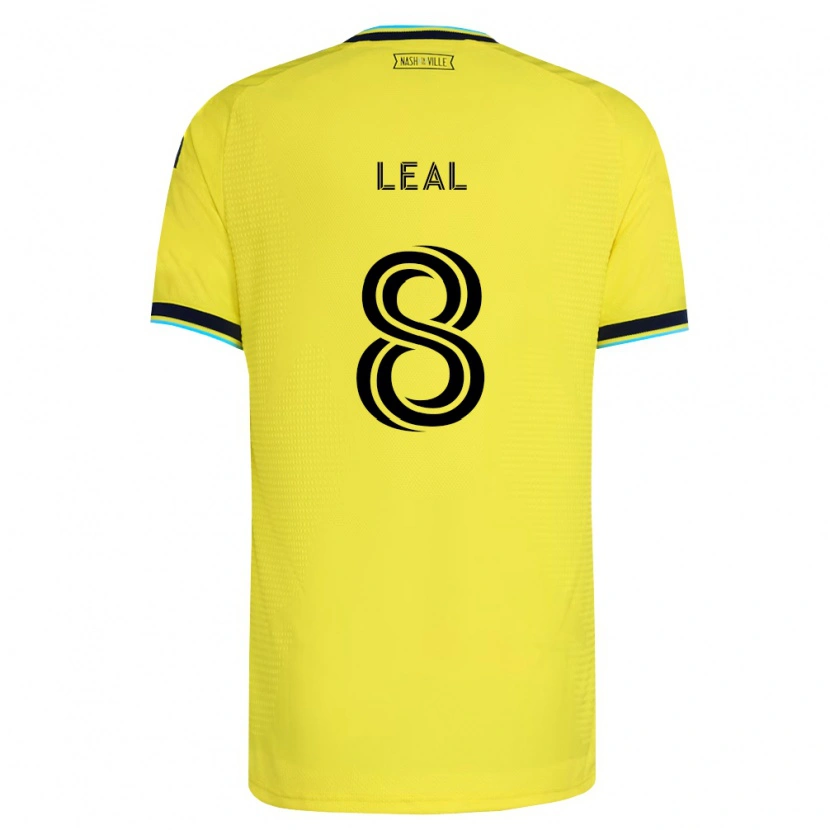 Danxen Hombre Camiseta Randall Leal #8 Amarillo Brillante Azul Marino 1ª Equipación 2026/27 La Camisa