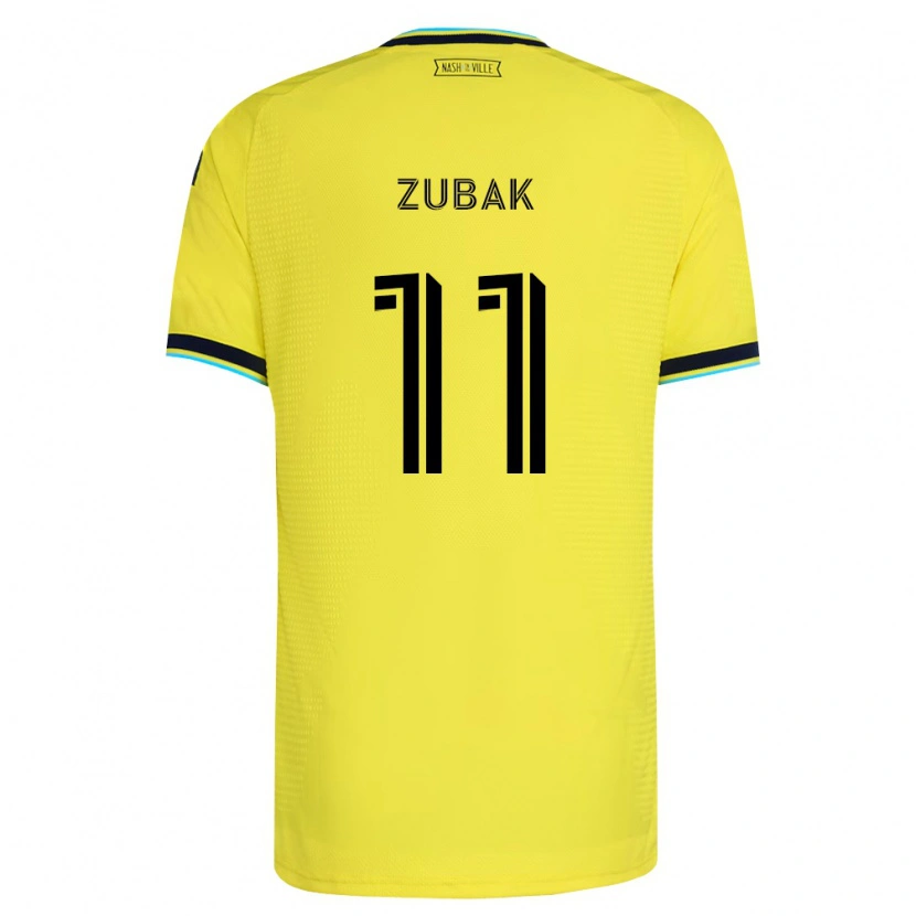 Danxen Hombre Camiseta Ethan Zubak #11 Amarillo Brillante Azul Marino 1ª Equipación 2026/27 La Camisa