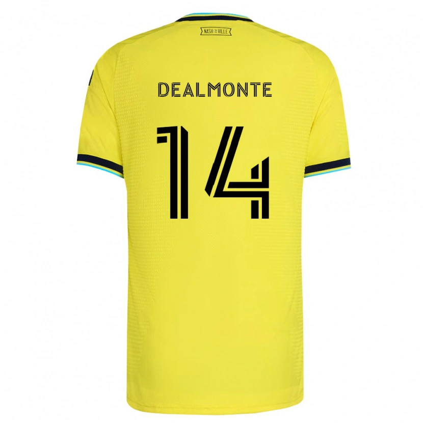 Danxen Hombre Camiseta Charly Dealmonte #14 Amarillo Brillante Azul Marino 1ª Equipación 2026/27 La Camisa