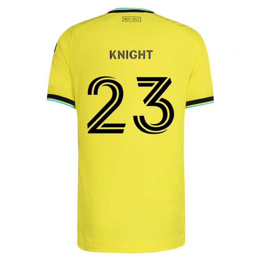 Danxen Hombre Camiseta Jordan Knight #23 Amarillo Brillante Azul Marino 1ª Equipación 2026/27 La Camisa
