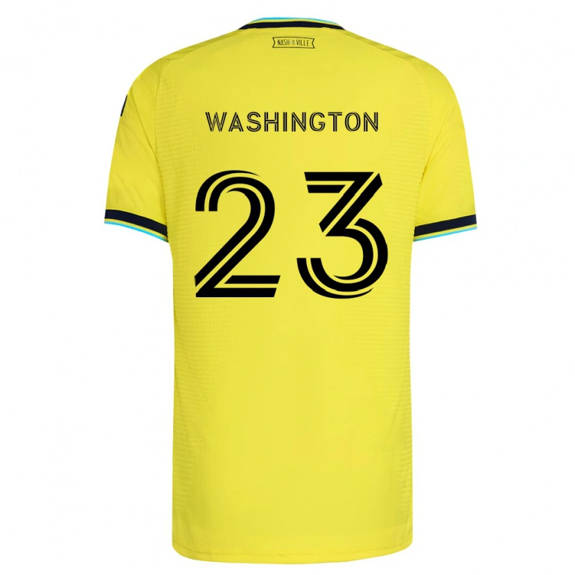 Danxen Hombre Camiseta Taylor Washington #23 Amarillo Brillante Azul Marino 1ª Equipación 2026/27 La Camisa