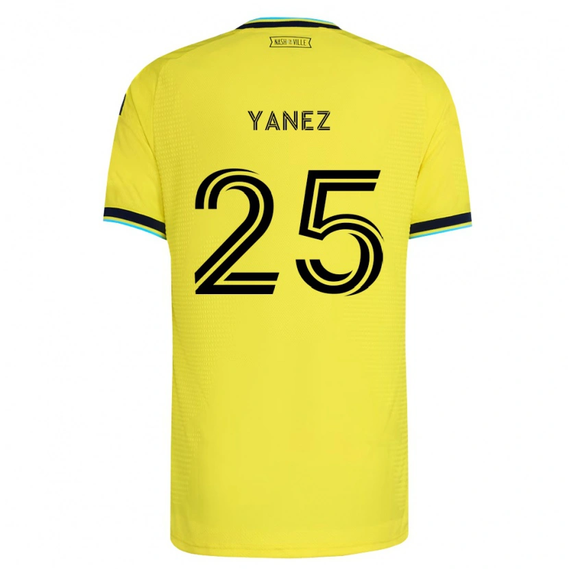 Danxen Hombre Camiseta Zidane Yáñez #25 Amarillo Brillante Azul Marino 1ª Equipación 2026/27 La Camisa