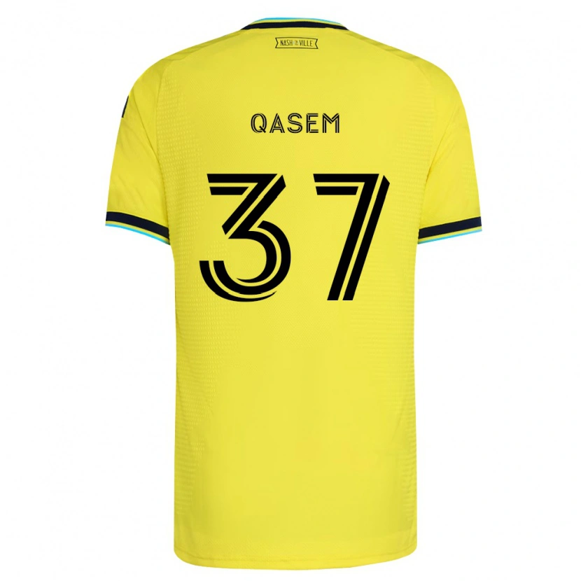 Danxen Hombre Camiseta Ahmed Qasem #37 Amarillo Brillante Azul Marino 1ª Equipación 2026/27 La Camisa