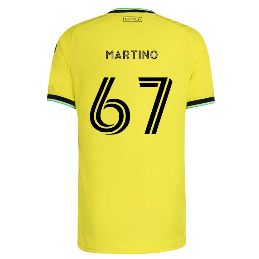 Danxen Hombre Camiseta Ben Martino #67 Amarillo Brillante Azul Marino 1ª Equipación 2026/27 La Camisa