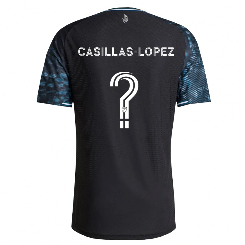 Danxen Hombre Camiseta Carlos Casillas-Lopez #0 Negro Blanco 1ª Equipación 2026/27 La Camisa