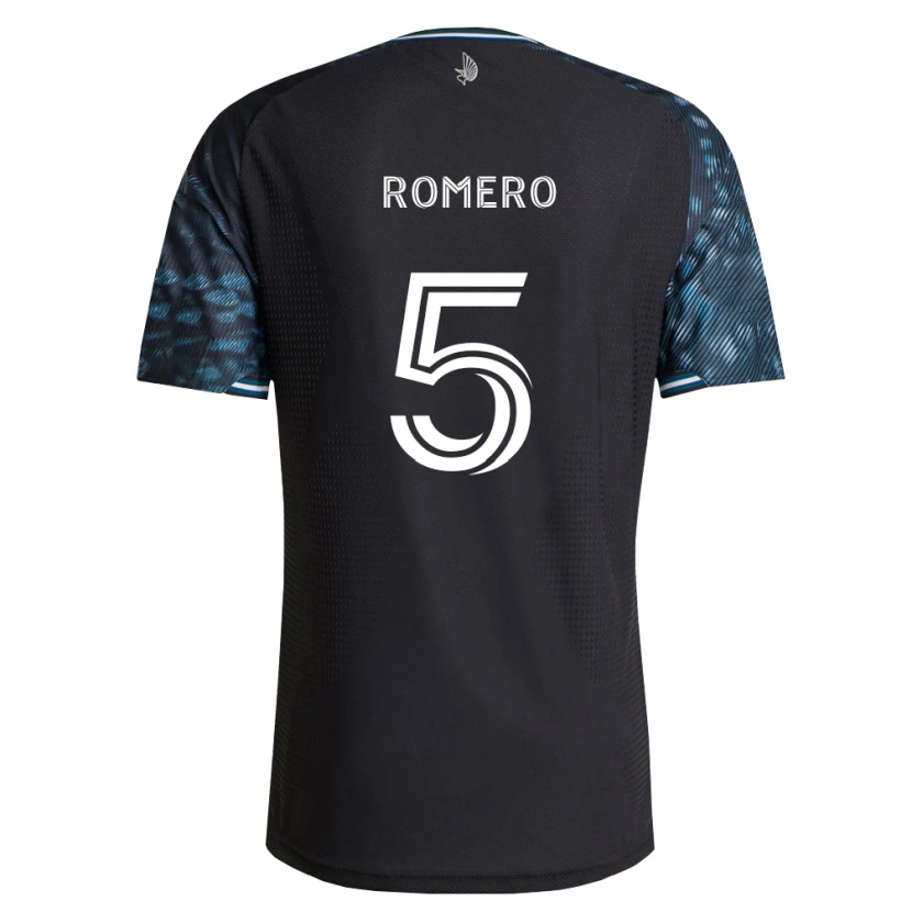 Danxen Hombre Camiseta Nicolás Romero #5 Negro Blanco 1ª Equipación 2026/27 La Camisa