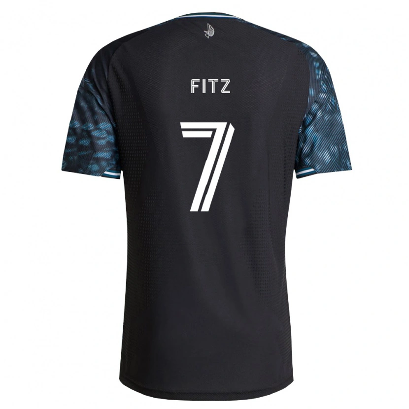 Danxen Hombre Camiseta Dominik Fitz #7 Negro Blanco 1ª Equipación 2026/27 La Camisa