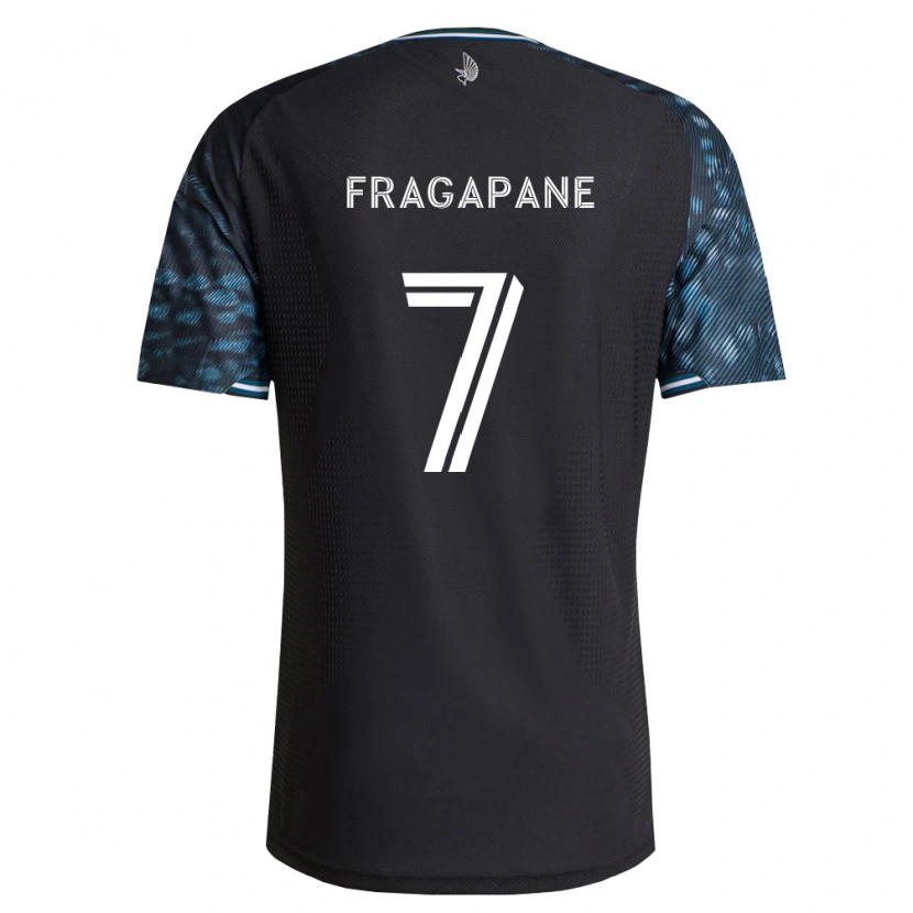 Danxen Hombre Camiseta Franco Fragapane #7 Negro Blanco 1ª Equipación 2026/27 La Camisa
