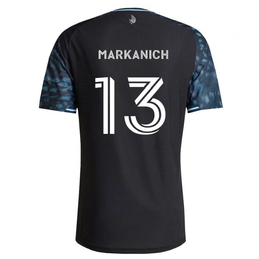 Danxen Hombre Camiseta Anthony Markanich Jr. #13 Negro Blanco 1ª Equipación 2026/27 La Camisa