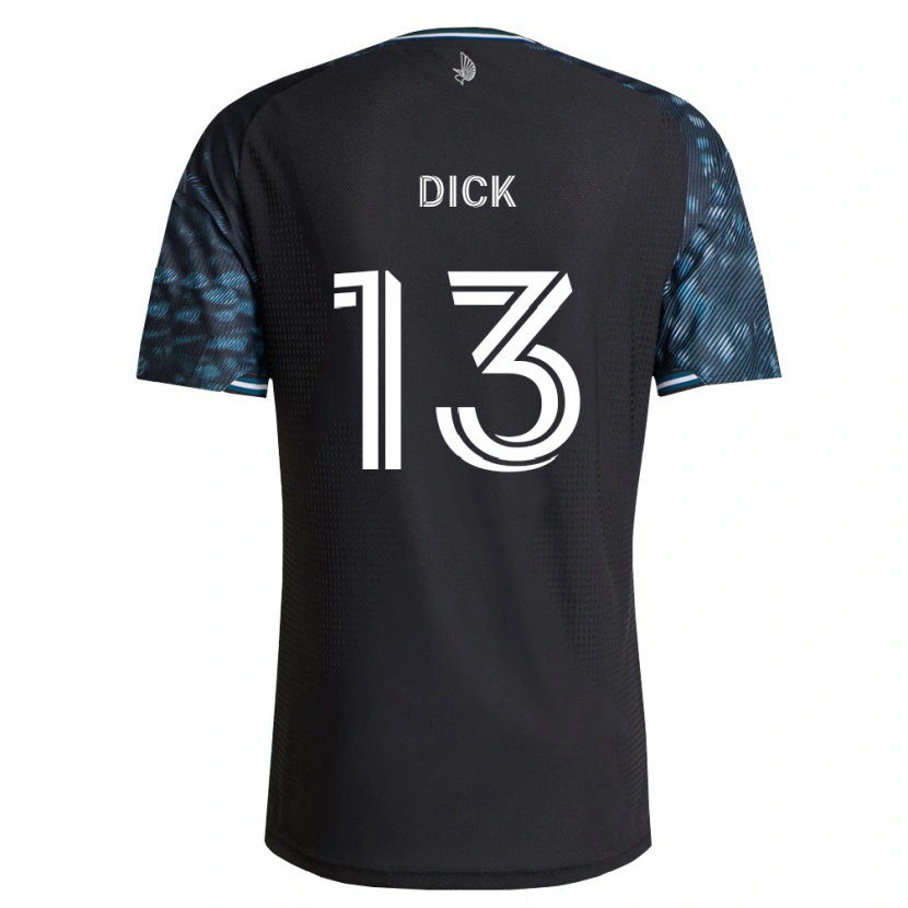 Danxen Hombre Camiseta Eric Dick #13 Negro Blanco 1ª Equipación 2026/27 La Camisa