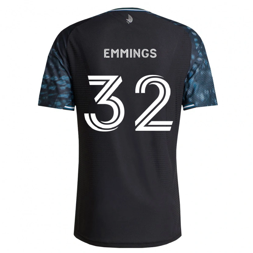 Danxen Hombre Camiseta Fred Emmings #32 Negro Blanco 1ª Equipación 2026/27 La Camisa