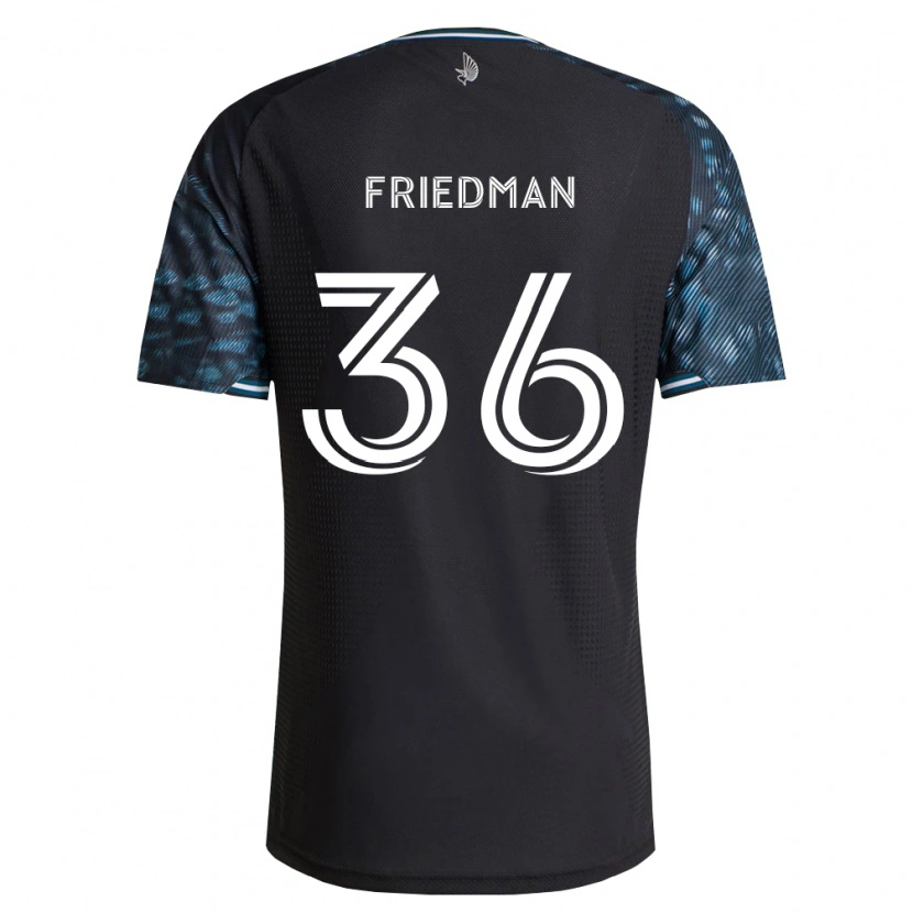Danxen Hombre Camiseta Jakob Friedman #36 Negro Blanco 1ª Equipación 2026/27 La Camisa