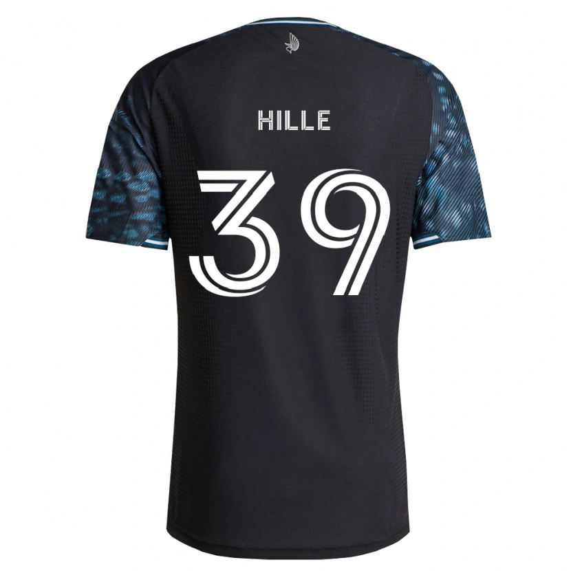 Danxen Hombre Camiseta Luke Hille #39 Negro Blanco 1ª Equipación 2026/27 La Camisa